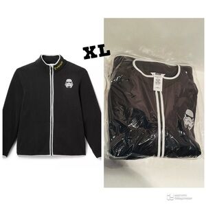 Disney NWT Mens Star Wars Stormtrooper Zip Fleece Jacket